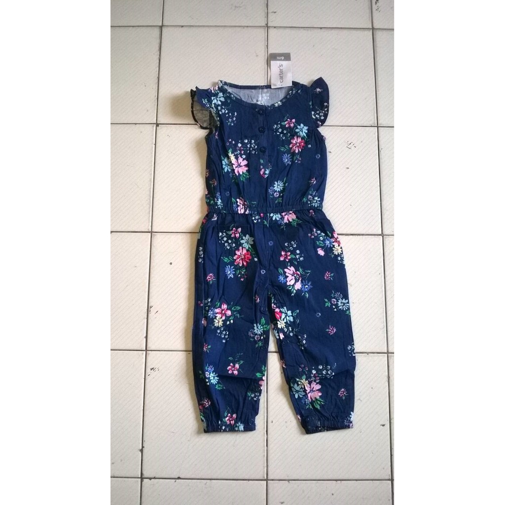 Baju Anak Perempuan jumper romper flowers CFS 14-13