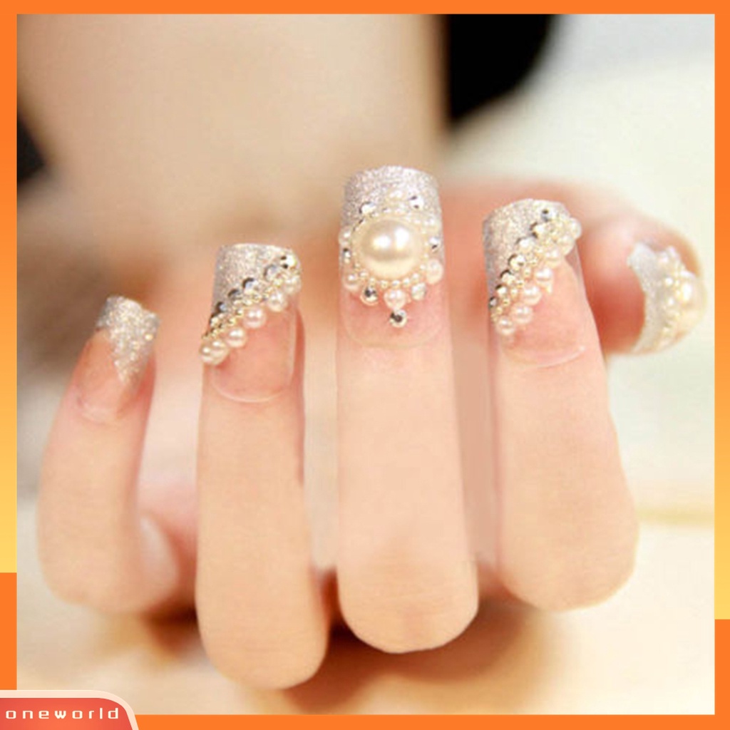 (ONWO) Mutiara Imitasi 3 Ukuran Untuk Dekorasi Nail Art