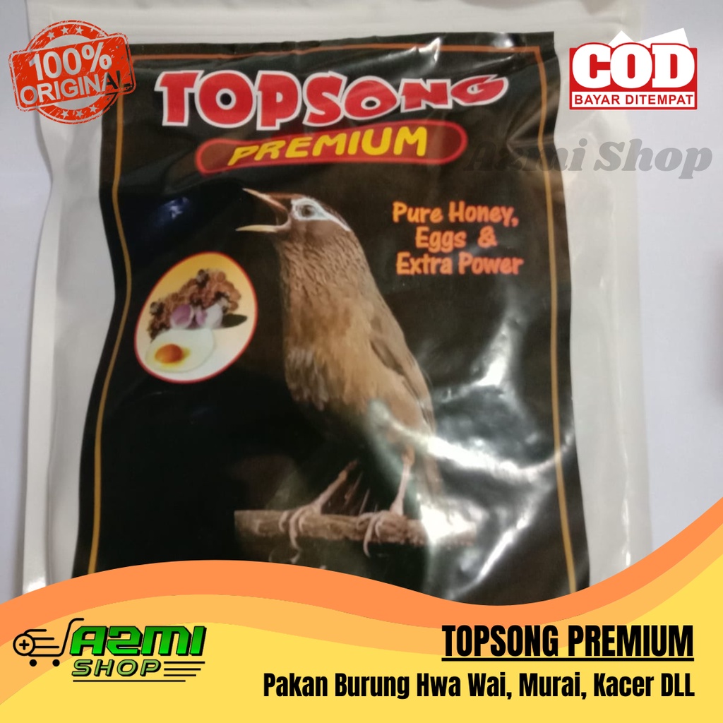 Makanan Burung Voer Topsong Premium Pakan Hwa Mei Burung Hwa Mei Hwamei Murai Kacer dll
