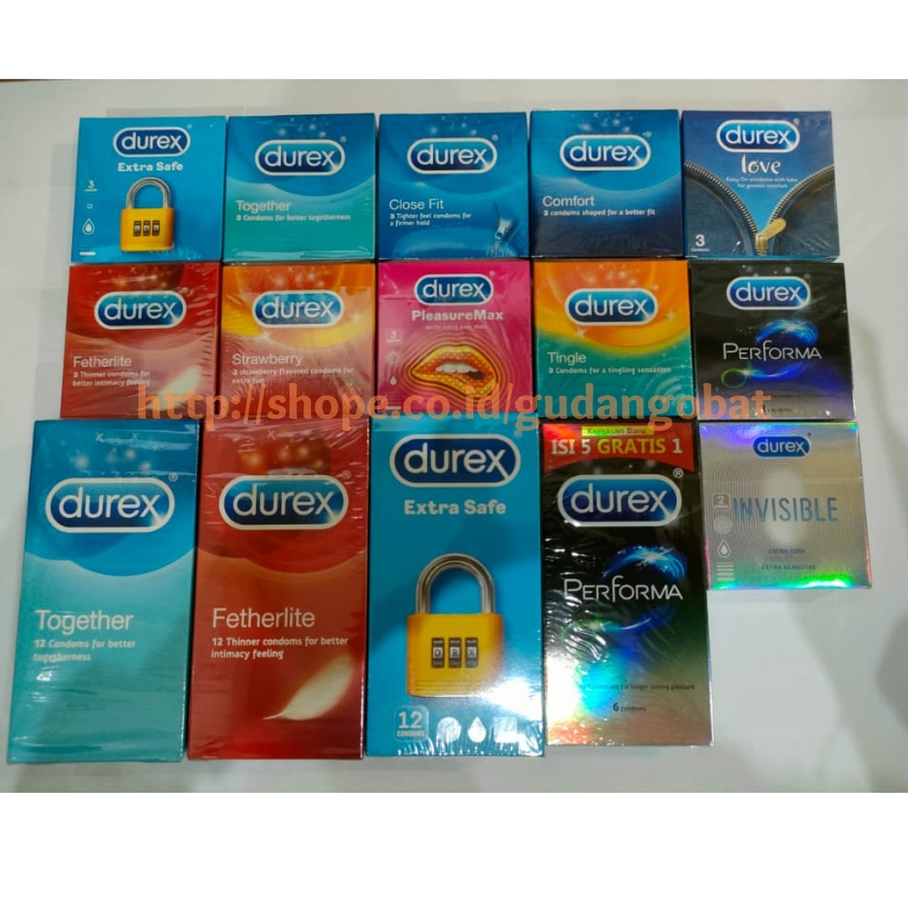 Jual Durex Kondom Close Fit Invisible Fetherlite Love Performa Pleasuremax Ribbed Tingle Extra 