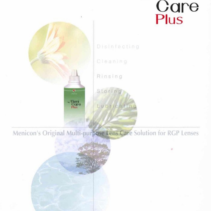 Menicon Menicare Plus Multipurpose Solution For RGP/Semihard Lenses