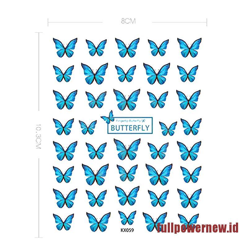 【COD】New Craft Sticker 5D Nail Art Sticker Ultra-thin Butterfly Nail Art Decoration