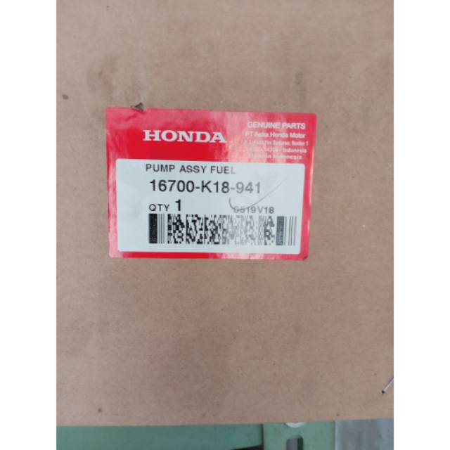 Unit assy fuel pump verza