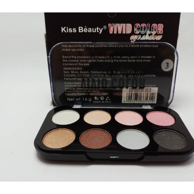 EYESHADOW KISS BEAUYT VIVID COLOR seri 3