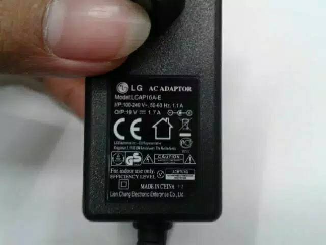 Adaptor Original TV LG Dan Monitor LG 19V 1.7A