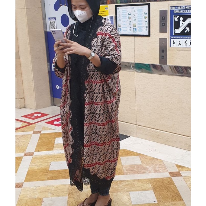 OUTER BATIK PANJANG/LONG OUTER WANITA ALYA