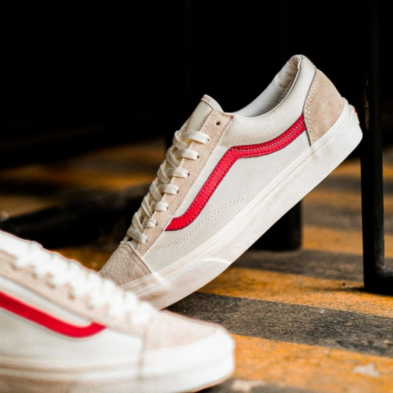 Vans Style 36 Marshmallow Racing Red
