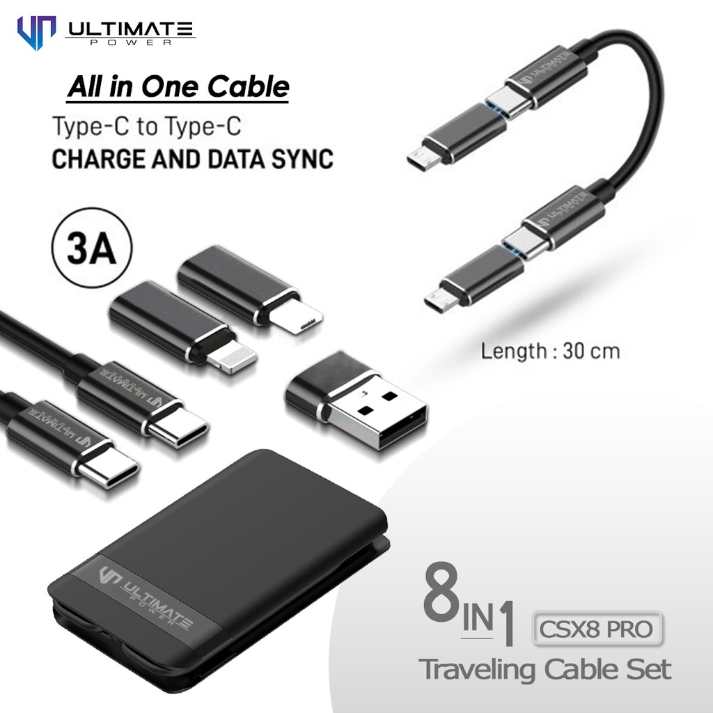 Cable 8in1  Traveling Cable Set Ultimate Power 8in1 Traveling Cable Set Original100% CSX8 Pro