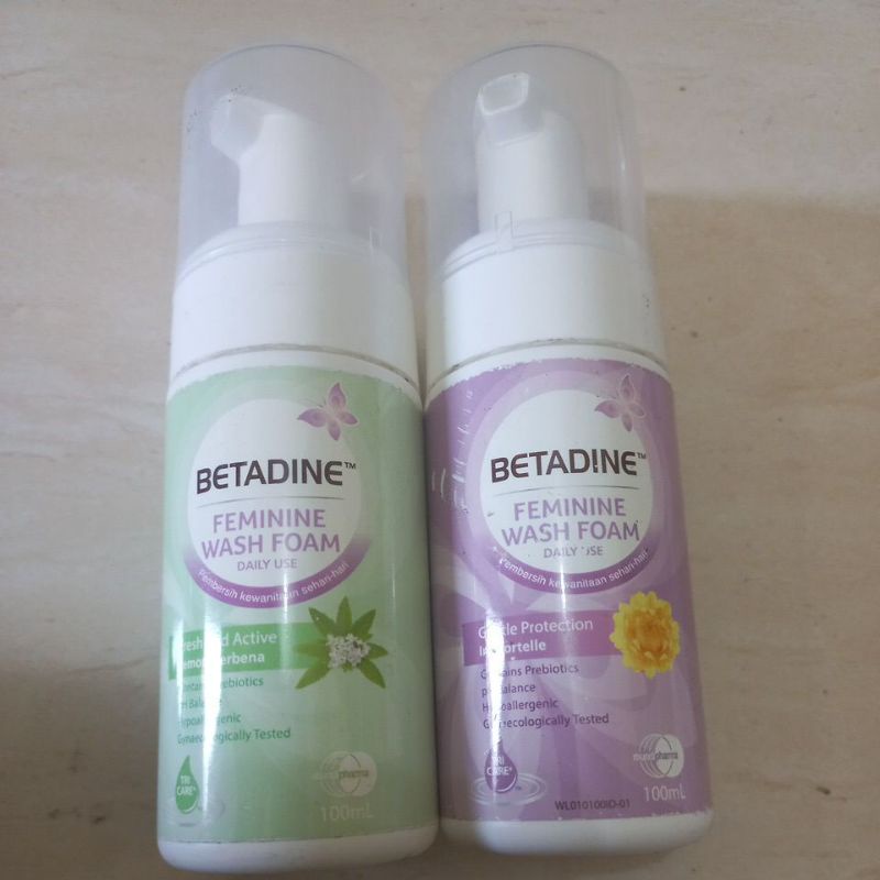 betadine feminine wash foam 100ml