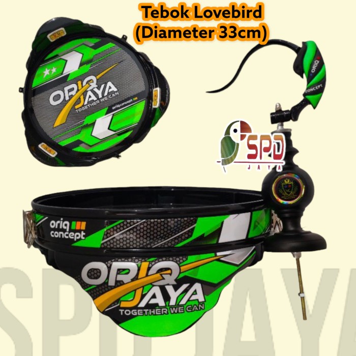 TEBOK LOVEBIRD PVC DECAL ORIQ CONCEPT