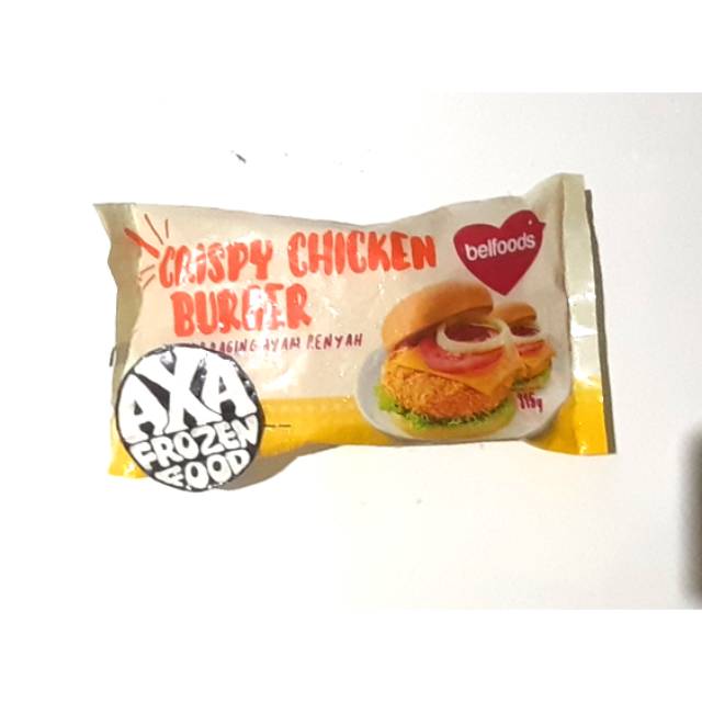 

Burger Daging Ayam renyah belfoods 315gram 6 pcs