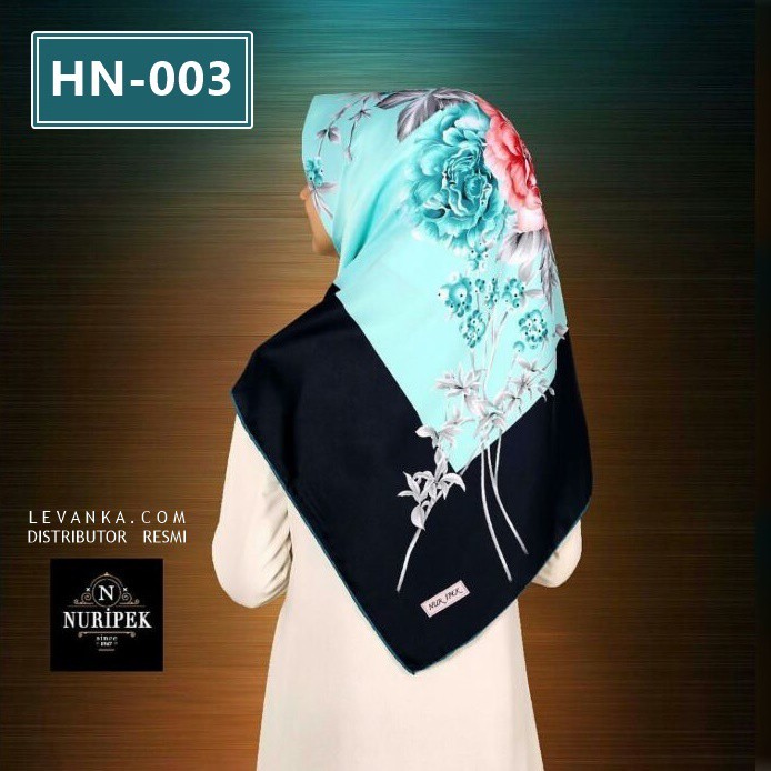 Kerudung Satin Segiempat / Segiempat Motif / Jilbab Nuripek ASLI