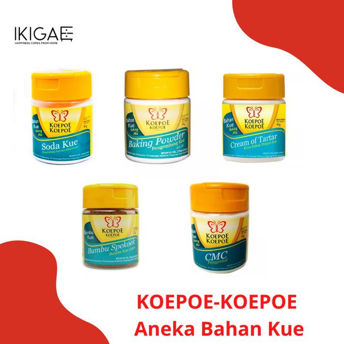 

KOEPOE-KOEPOE BAKING POWDER / SODA KUE / SPEKOEK / CMC / TARTAR TERLENGKAP Kode 904