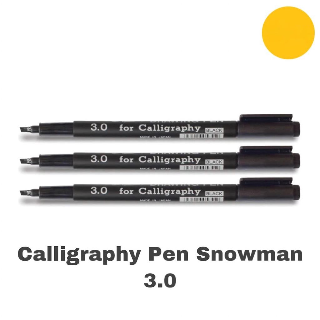 

Calligraphy Pen Snowman 3.0 Hitam/Drawing Pen Kaligrafi/Caligraphy/Kaligraphy