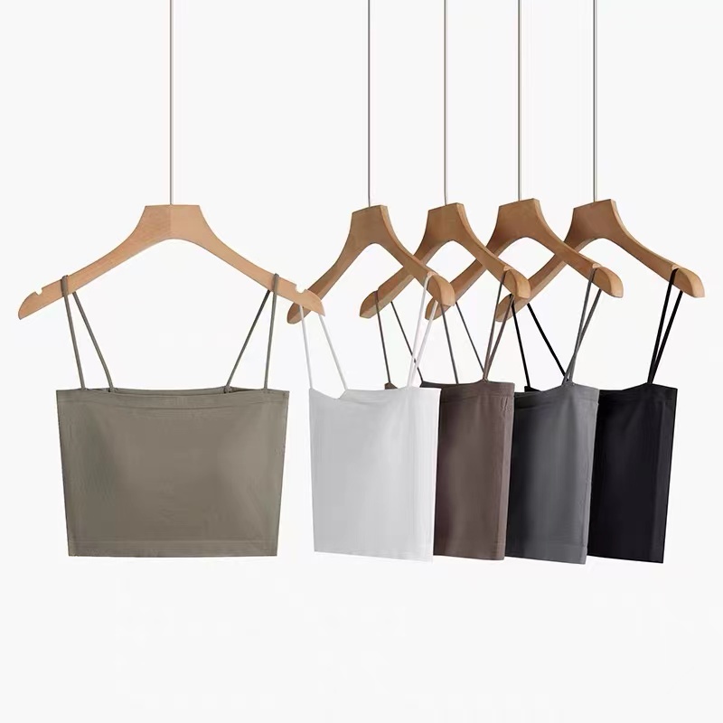 TankTop Polos / TankTop Wanita Tali Kecil / Tank Top Crop-2