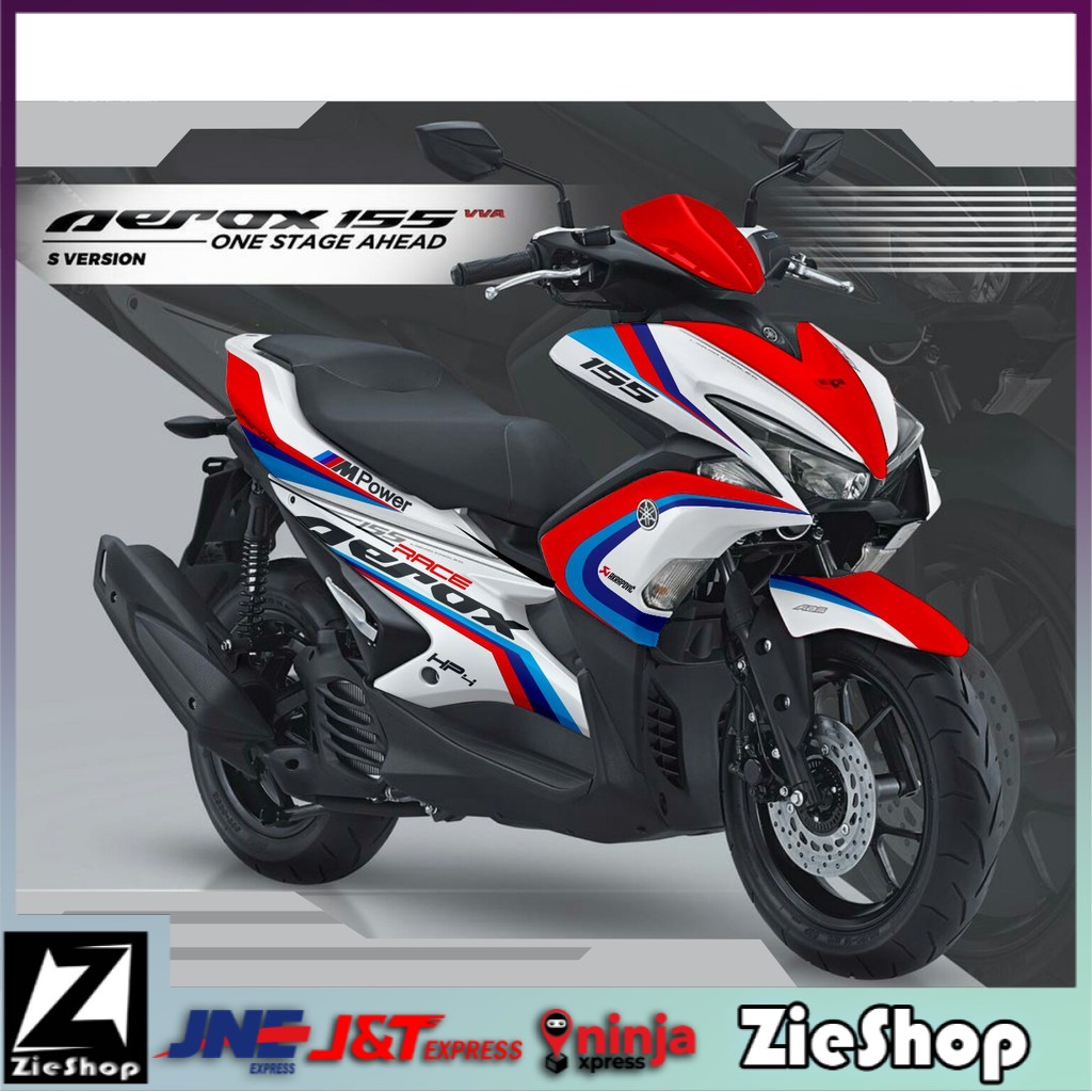 Decal aerox 155 full body Striping motor aerox Stiker aerox variasi putih