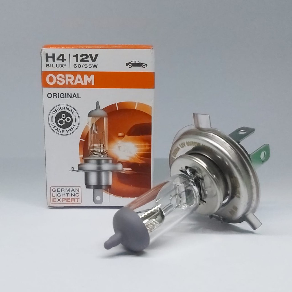 BOHLAM OSRAM LAMPU HEADLAMP MOBIL H4 60/55W 12V CAHAYA KUNING