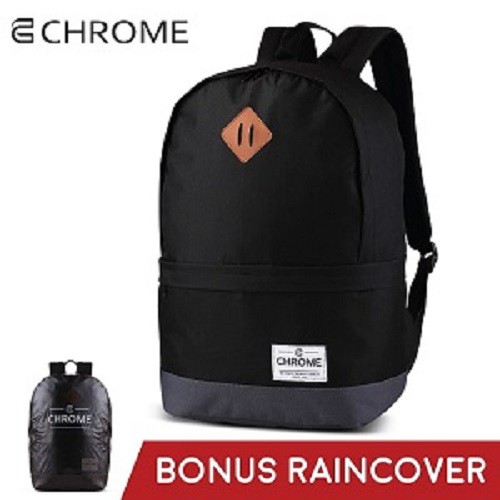 Tas Ransel Sekolah Laptop Kerja Fashion Chrome backpack 04