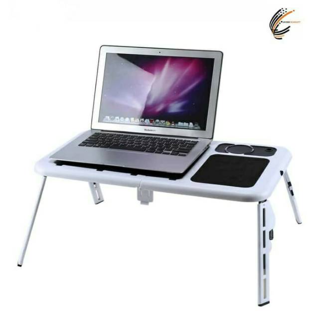 MEJA LAPTOP LIPAT DENGAN PENDINGIN KIPAS