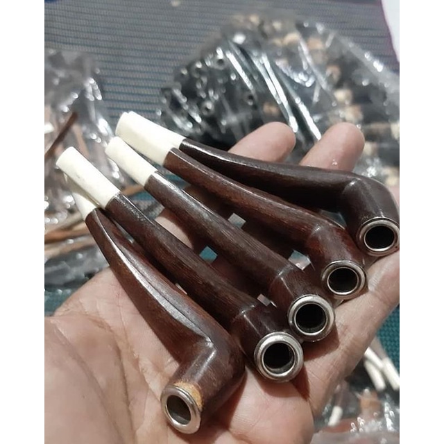 pipa rokok kombinasi kayu galih+tulang sapi