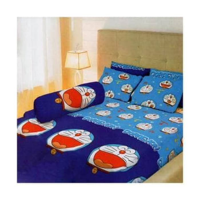 SEPREI LADY ROSE DORAEMON 180 SPREI BANTAL GULING BEDCOVER SET SARUNG KASUR SELIMUT SARUNG BANTAL