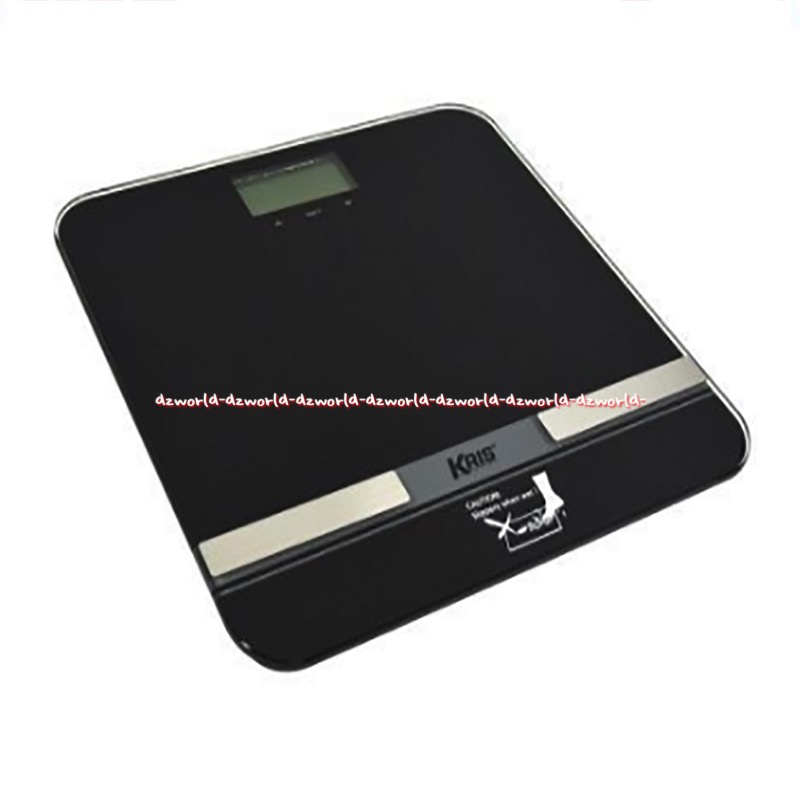 Krishome Timbangan Badan dan Ukur Kadar Lemak Tubuh Body Scales Digital Body Fat N Hydration Putih Hitam Kris Home Bisa Max 180kg