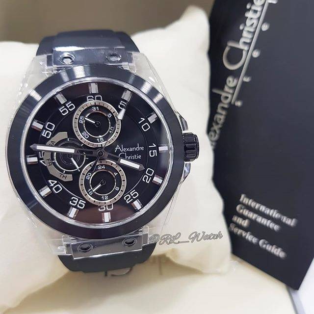 ALEXANDRE CHRISTIE AC6546 Silver Black