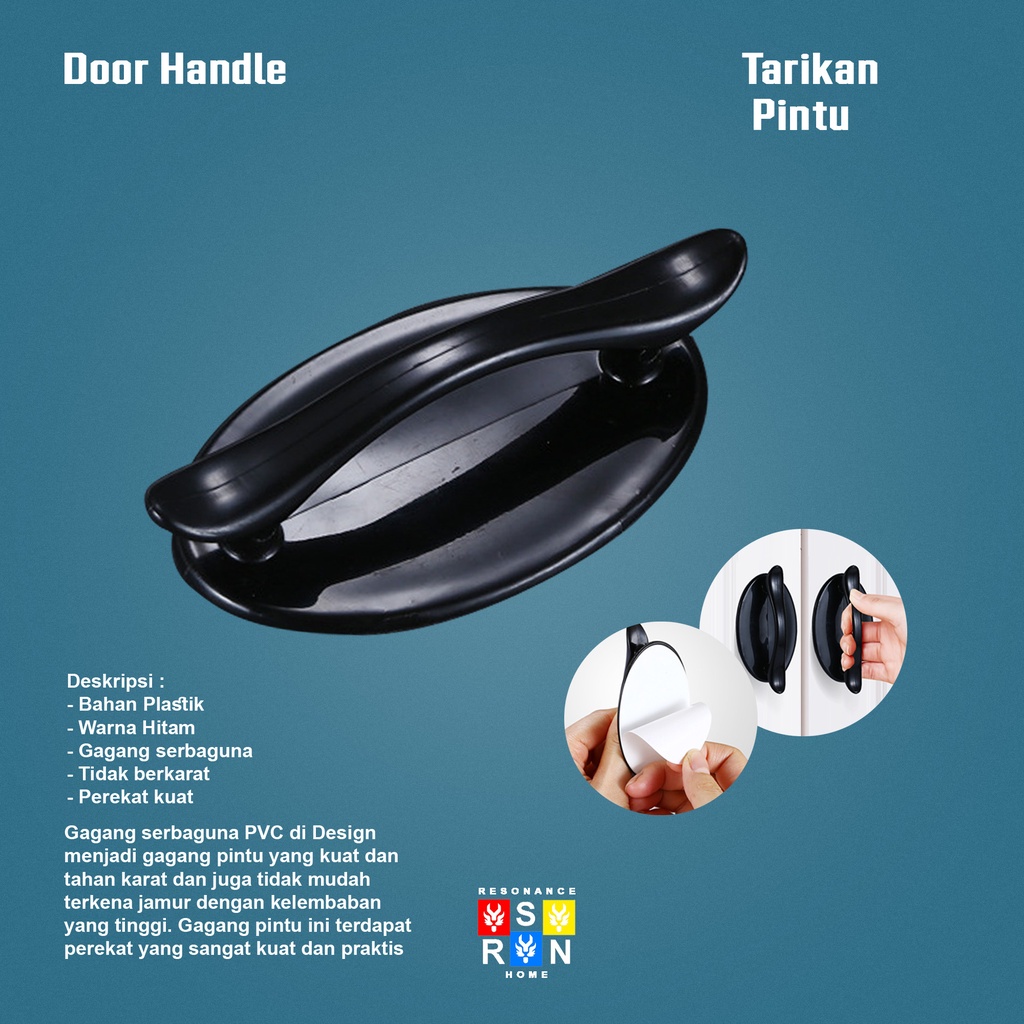 Tarikan Pintu Lemari Tempel Gagang Laci Lemari Dengan Perekat Resonance Home
