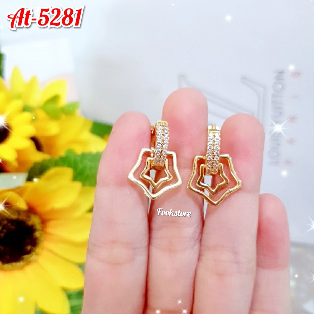 ANTING CLIP KOREA PERHIASAN XUPING WANITA ANTI ALERGI