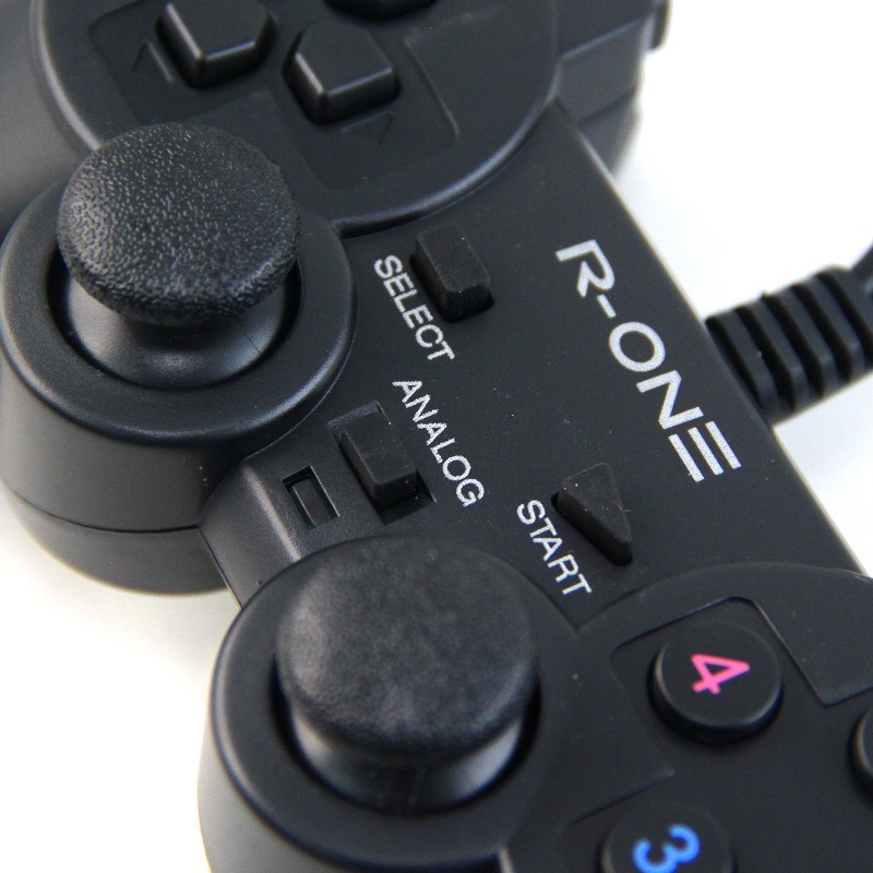 GAMEPAD DOUBLE HITAM GETAR R-ONE