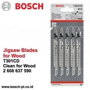 Mata Gergaji Kayu Jigsaw Clean For Wood T301Cd Bosch T 301 Cd Termurah