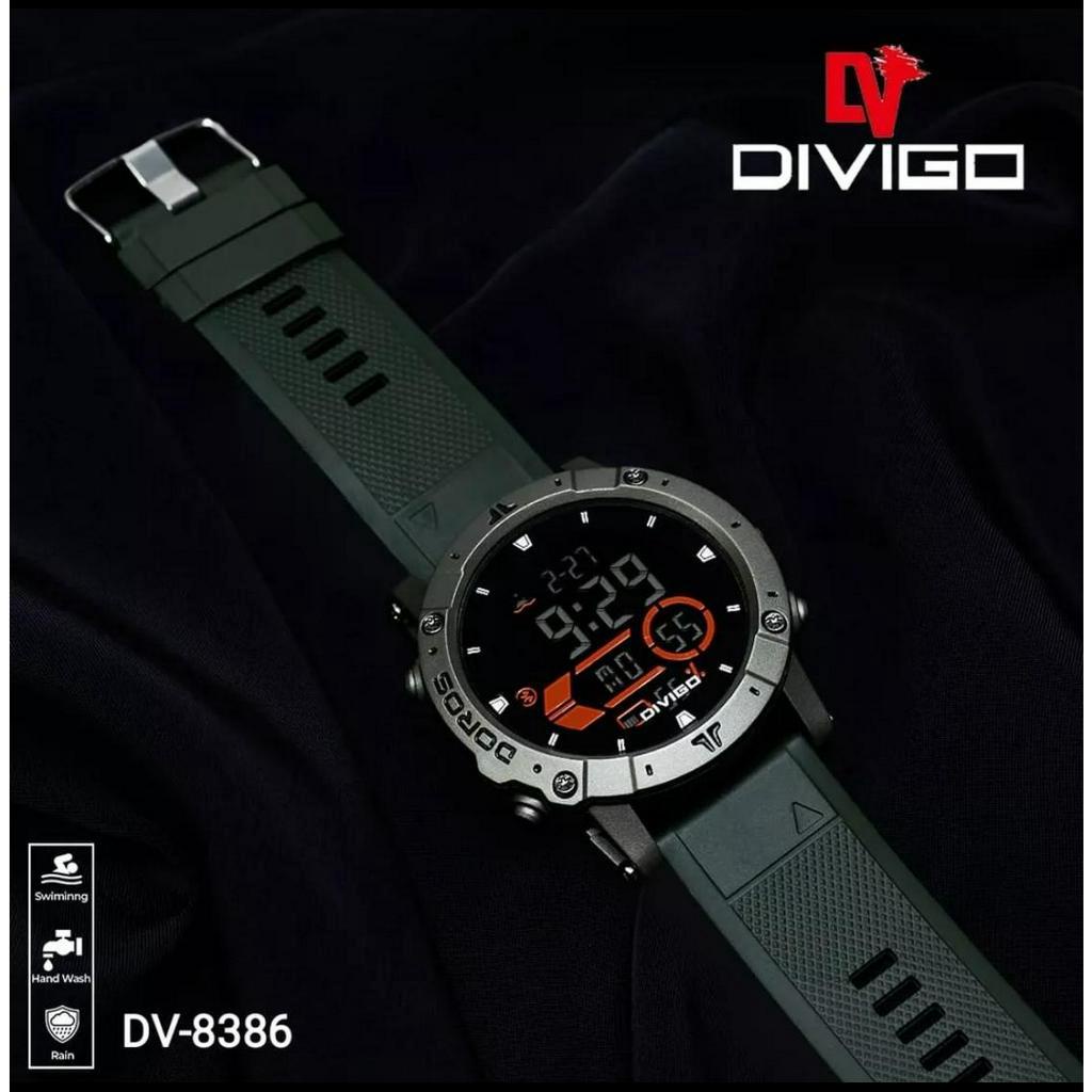 Jam Tangan Digital Pria Water Resistant 3ATM High Quality DV-8386