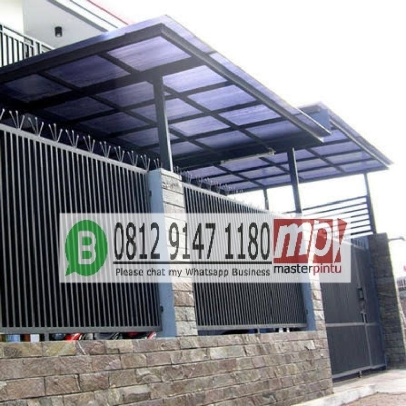 Jual PAGAR BESI MINIMALIS - TERALIS - KANOPI - RANGKA ATAP JAKARTA BAJA
