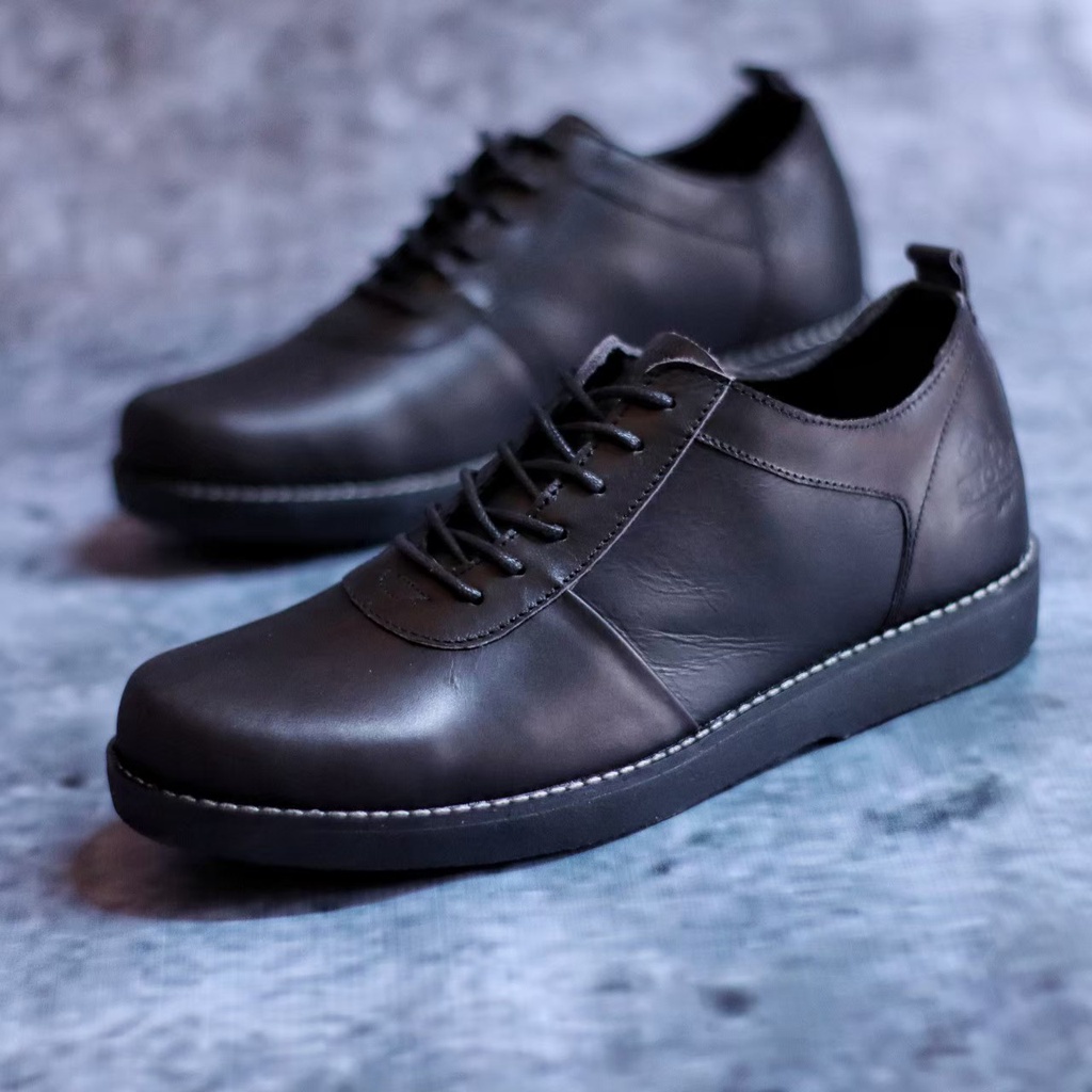 SEPATU FORMAL PRIA KULIT ASLI ORIGINAL CASUAL FORMAL SEKOLAH KULIAH BERKUALITAS - SEPATU OXFORD PRIA GURU PNS KERJA PESTA