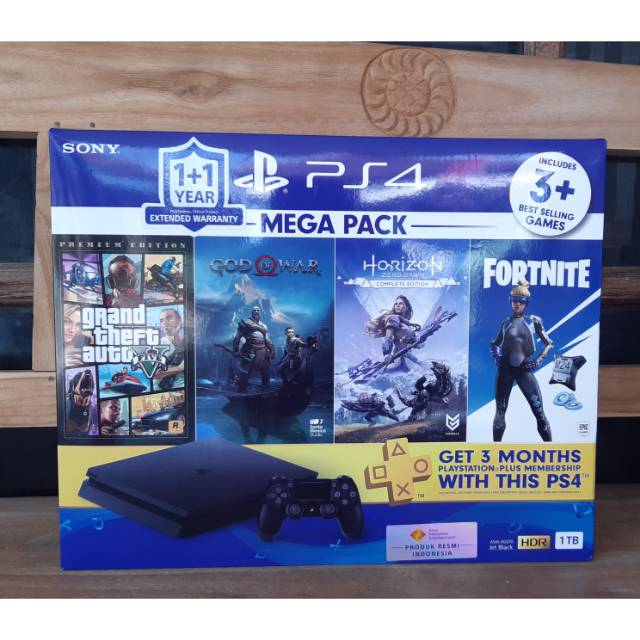 PS 4 Slim Mega Pack + Dobe Cooling Stand for PS 4