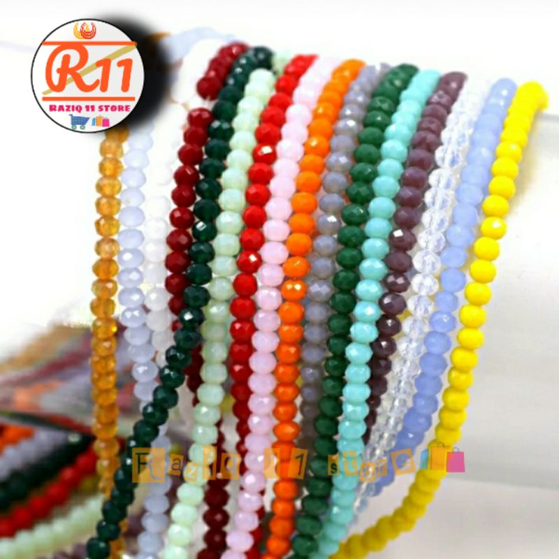 Manik Manik Kristal Ceko Bahan Gelang Dan Kalung