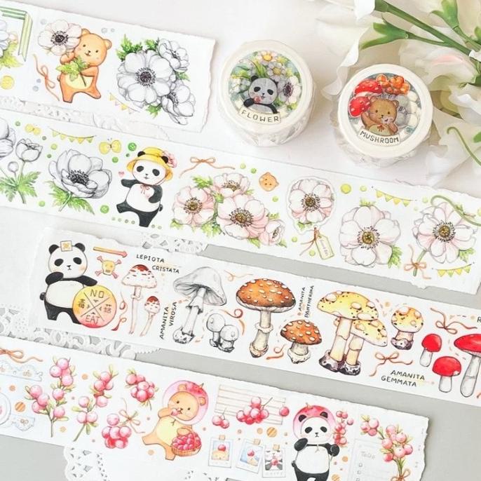 

(BISA COD) EverEin Flower & Mushroom Washi Tape HEMAT Kode 1464