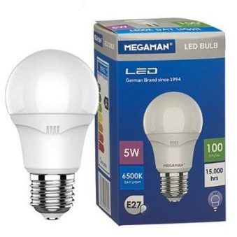 Lampu bohlam LED 5 7 9 12 WATT MEGAMAN 6500K 170-220 volt bulb lamp