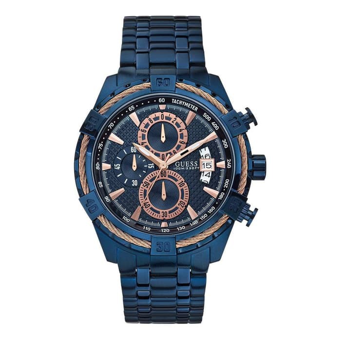 GUESS W0522G3 - Jam Tangan Pria - Biru