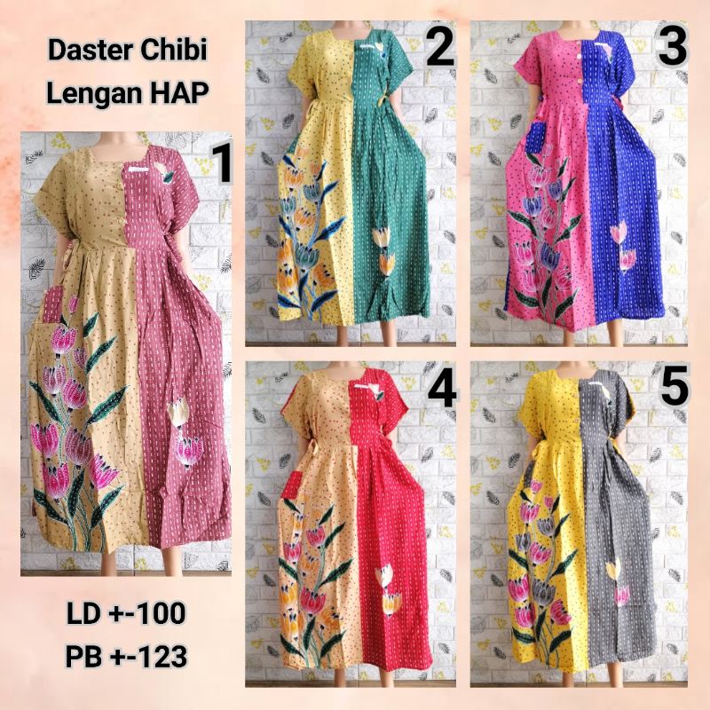 DASTER CHIBI LENGAN HAP DASTER ADEM MODERN BUSUI FRIENDLY BU TEJO KLSO + Toll