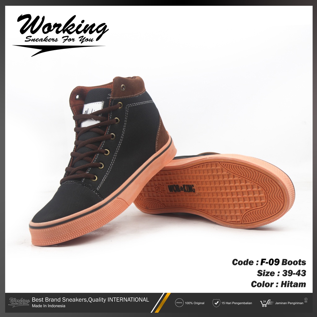 Working Sneakers For You Sepatu Pria Boot F-09