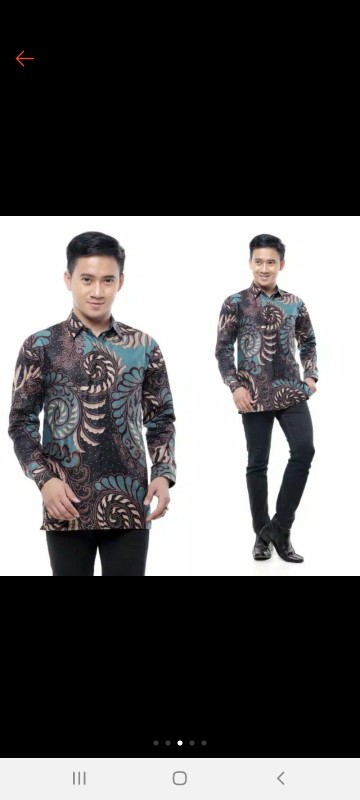 Kemeja Batik Pria Lengan Panjang Size M L Xl Xxl  Origlinal Batik Am