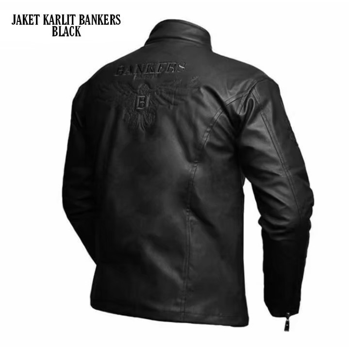 JAKET PRIA BOMBER GARUDA SEMI KULIT ORIGINAL