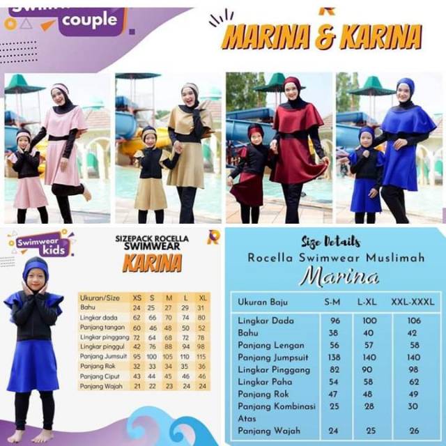 ROCELLA SWIMWEAR MUSLIMAH MARINA