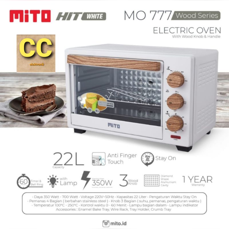 OVEN MITO MO-777 HIT ELEKTRIK OVEN 22L low watt mo 777 mo777 OVEN HIT MITO Garansi Resmi