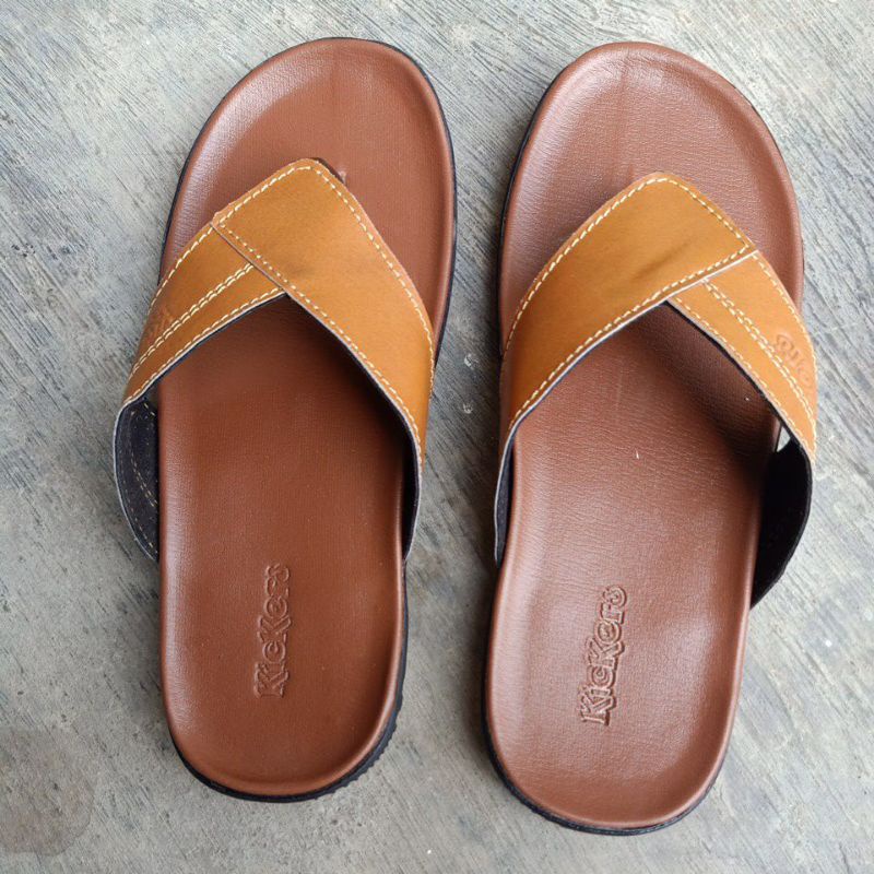 sandal Kickers 04/sandal kulit pria/sandal cowok terbaru/sandal murah/sandal fashion/sandal casual