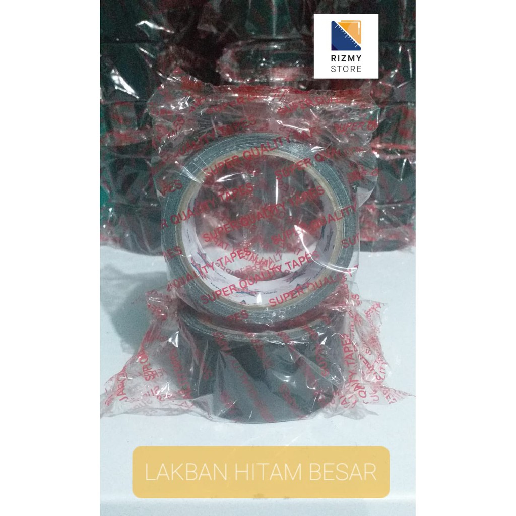 

[Murah] Lakban Hitam Besar 2 Inch 45 mm X 80 Yard