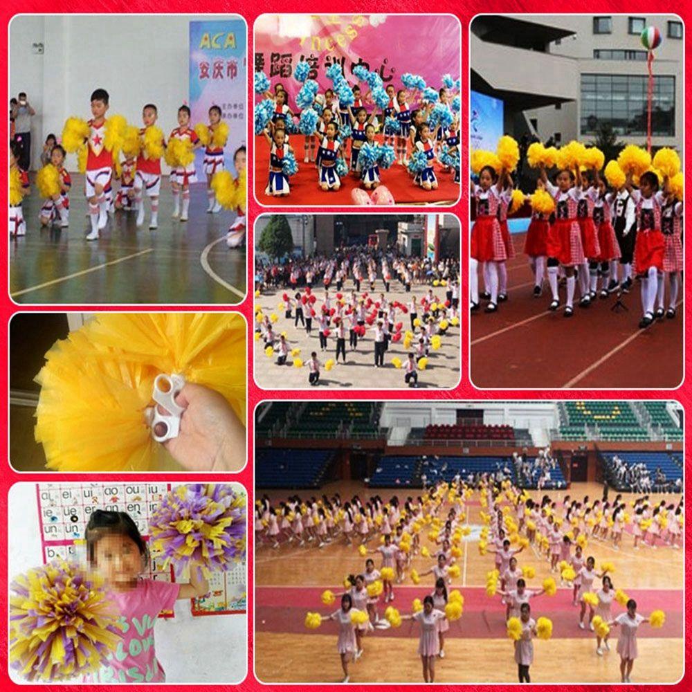 Kostum Gaun Cheerleader Pom Pom Nanas Lomba Mewah Penghias Pesta Tari Bunga