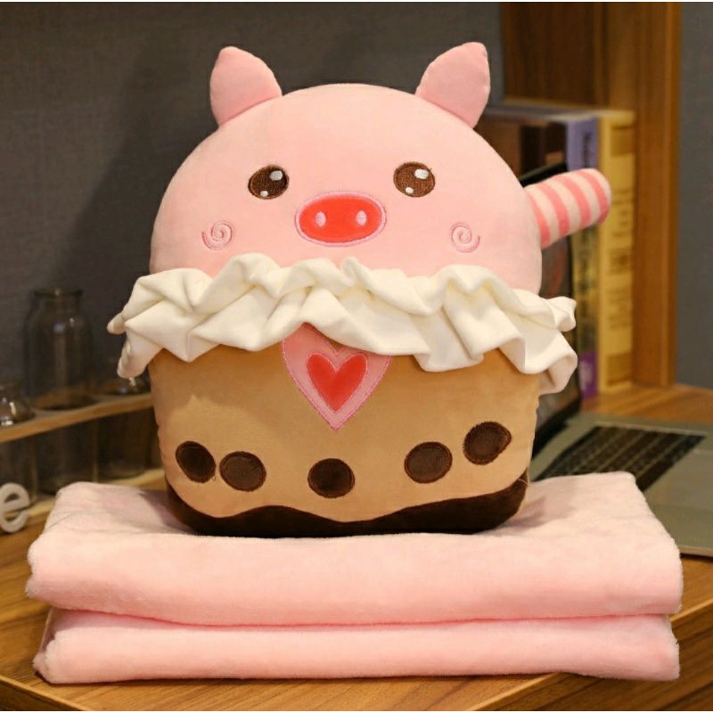 Balmut 3 in 1 Selimut Boneka Babi Pig Boba.