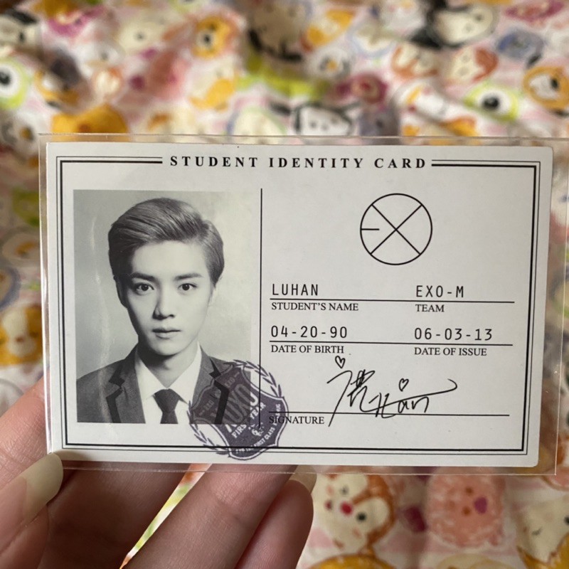 EXO Luhan XOXO ID Photocard